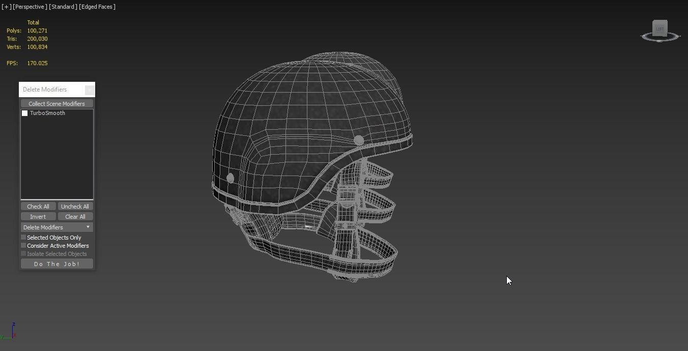 Tactical Ballistic Helmet SA-501 ACH 3D model_4