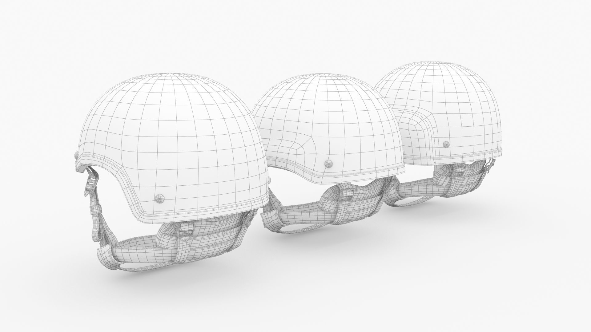 Tactical Ballistic Helmet SA-501 ACH 3D model_12