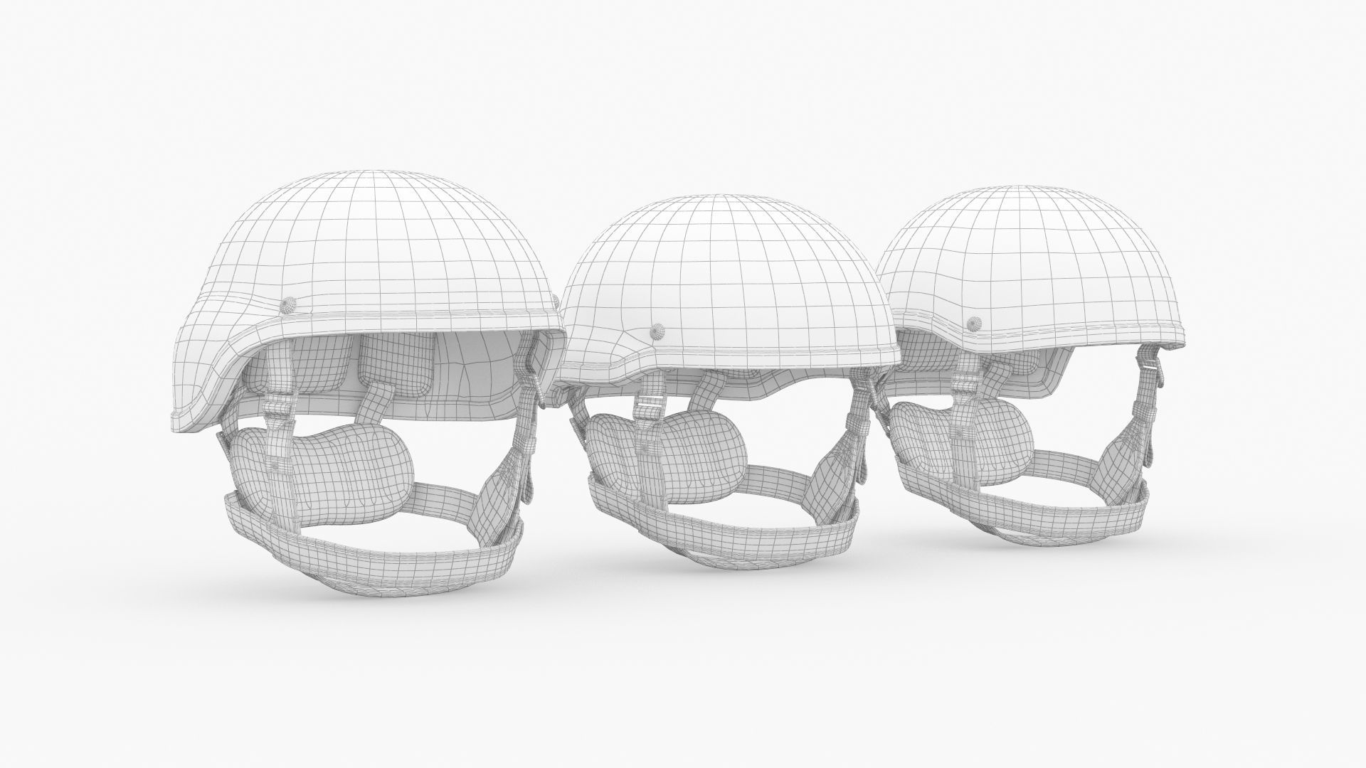 Tactical Ballistic Helmet SA-501 ACH 3D model_2