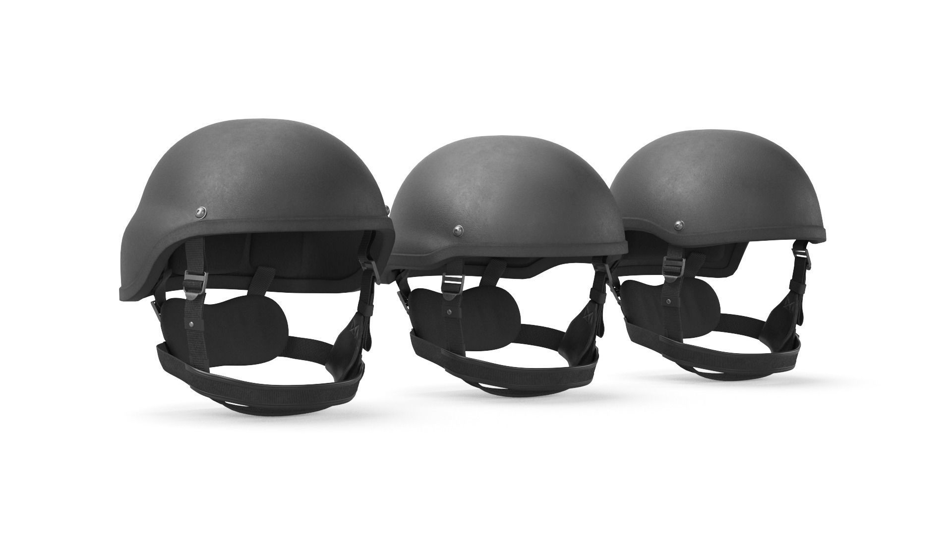 Tactical Ballistic Helmet SA-501 ACH 3D model_1