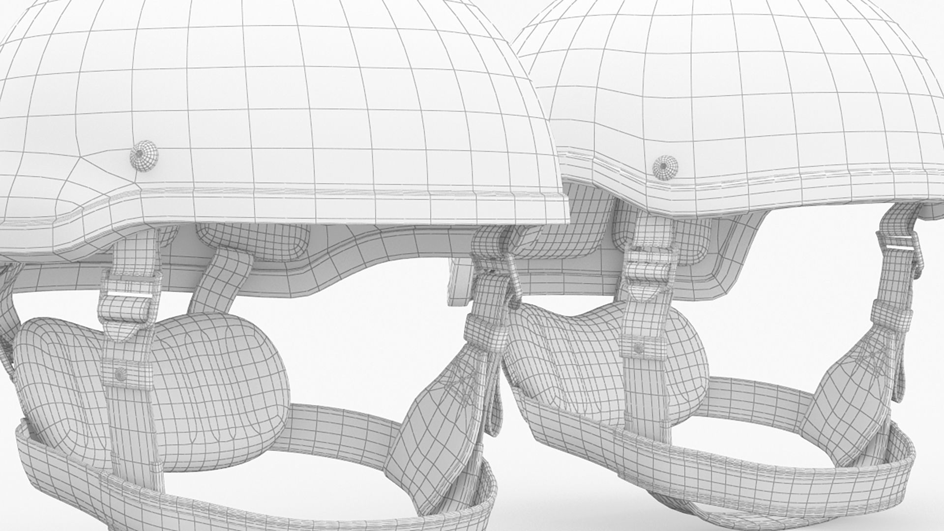 Tactical Ballistic Helmet SA-501 ACH 3D model_16