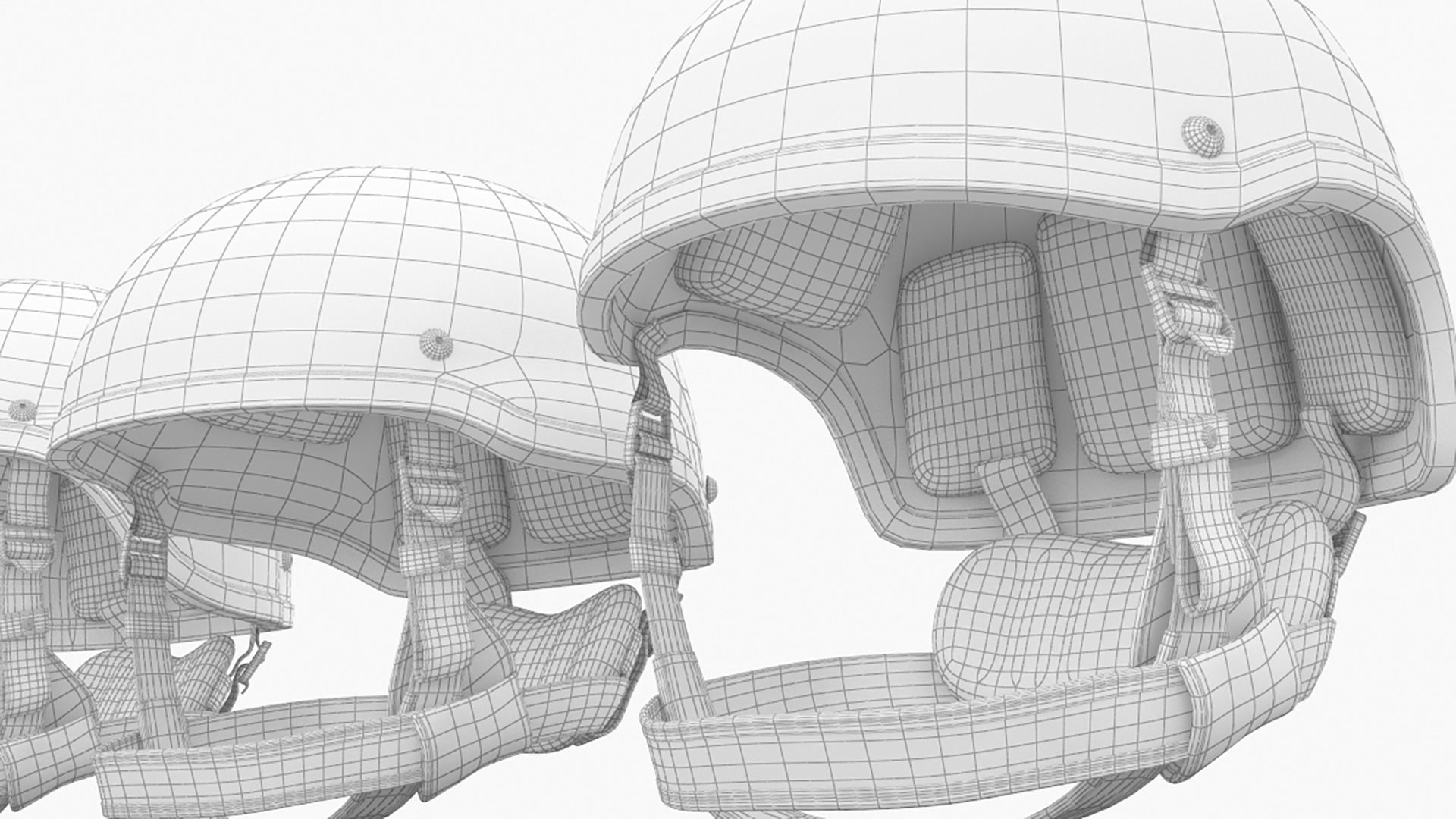 Tactical Ballistic Helmet SA-501 ACH 3D model_14