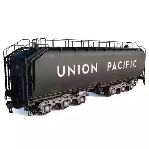 Union Pacific Auxiliary Tender Low-poly 3D model