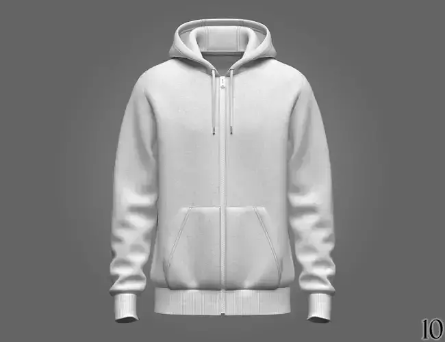 Mens Front Zip Hoodie 