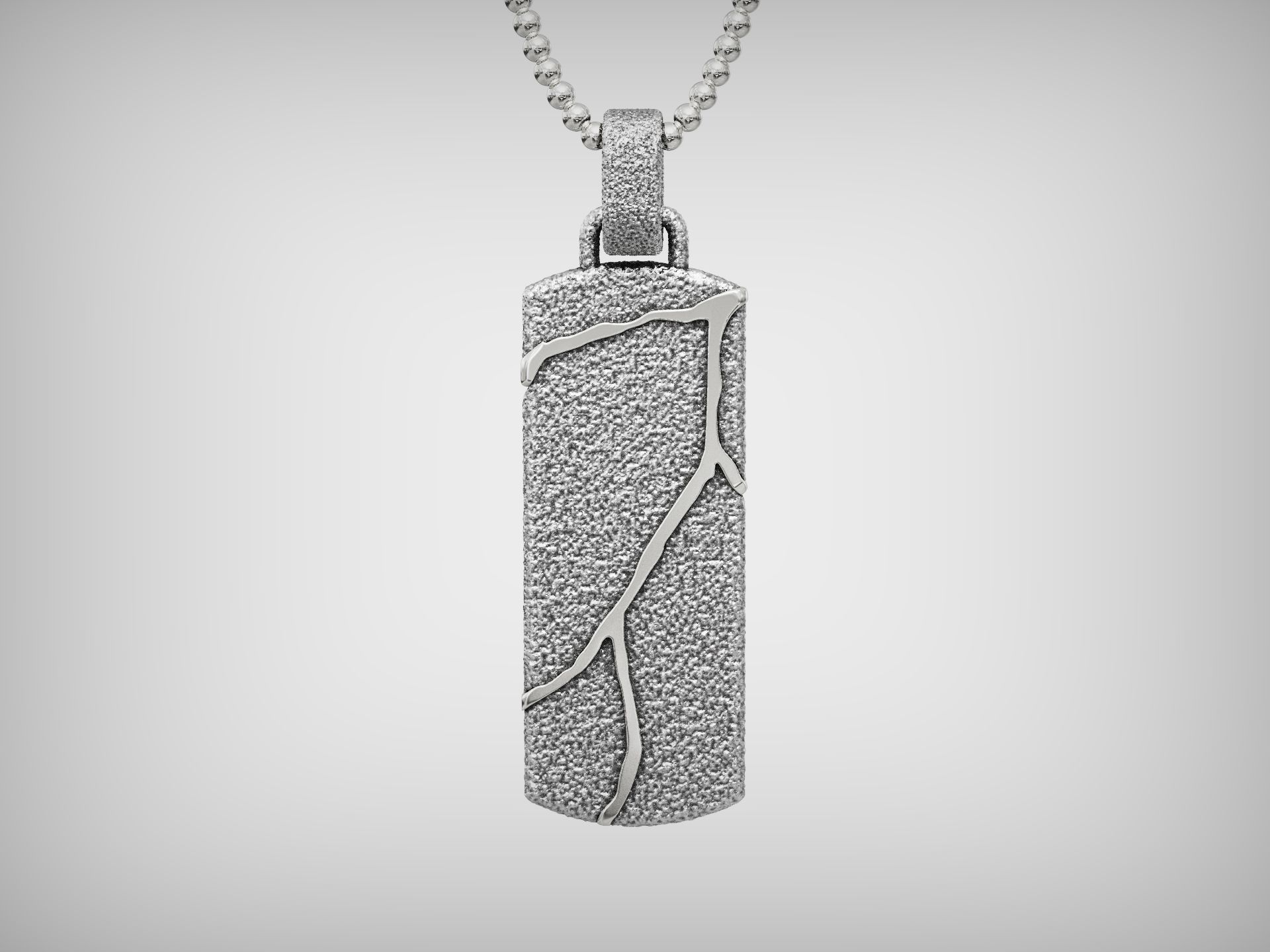 Kintsugi Japanese Art Pendant 3D print model_5