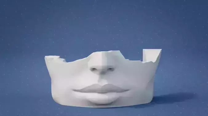 Face and lips DJ Booth 3D print model