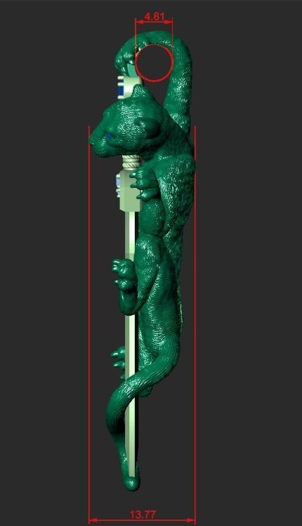 PANTHER PENDANT WITH A SWORD Printable Model 3D print model_2