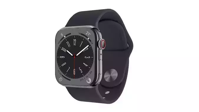 Apple Watch Series 8 Sport Band Graphite Stainless Steel Color