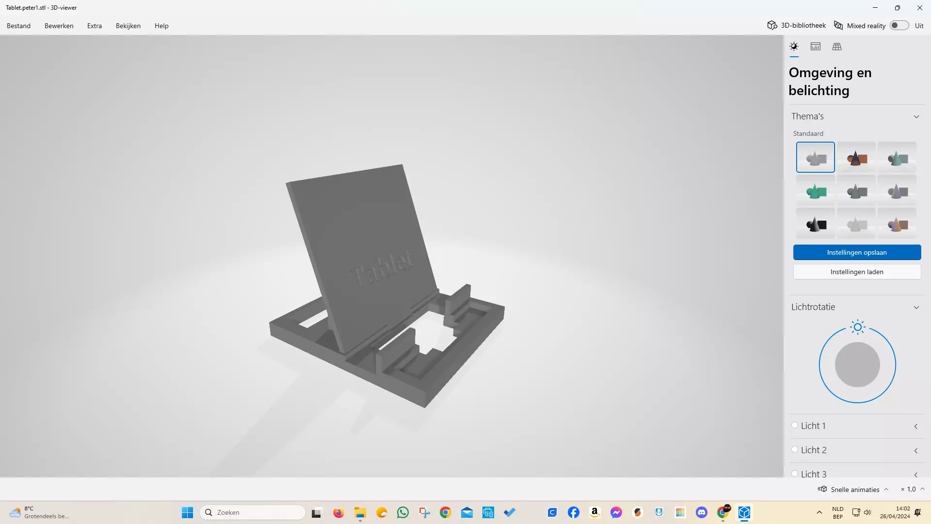 support tablet 3D print model