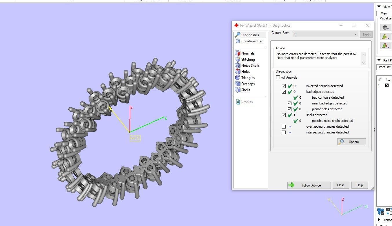 Women Ring 34 3D print model_5