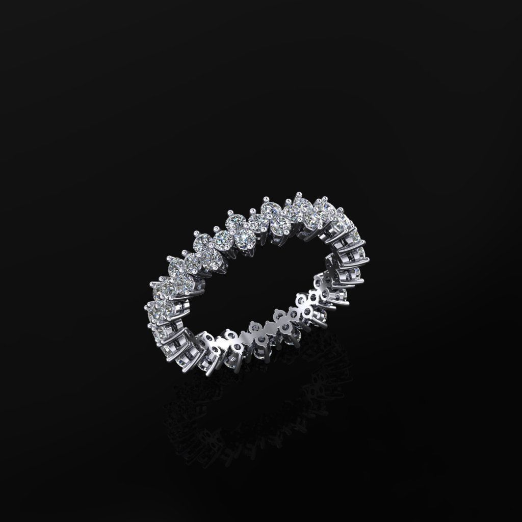 Women Ring 34 3D print model_3