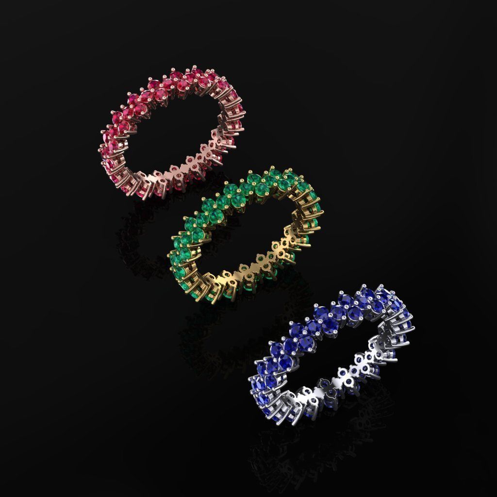 Women Ring 34 3D print model_1