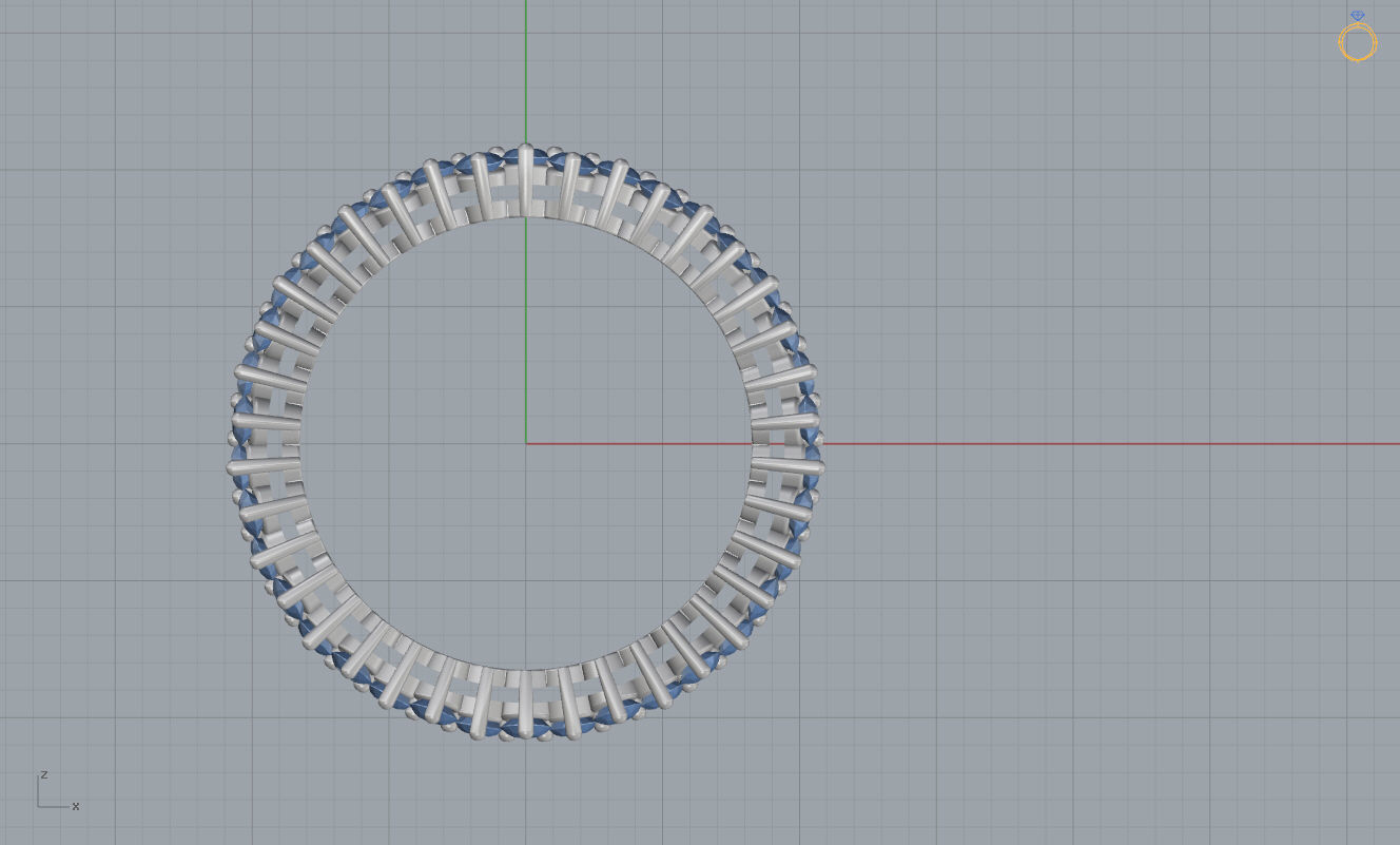 Women Ring 34 3D print model_8