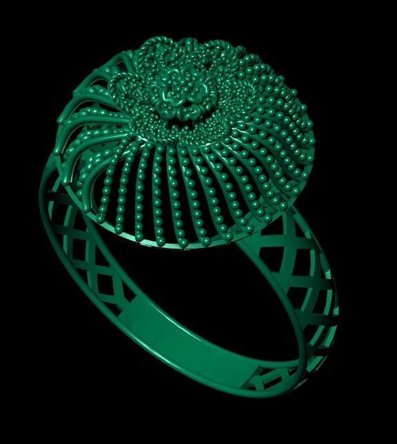 Gold Ring 10 3D print model_4