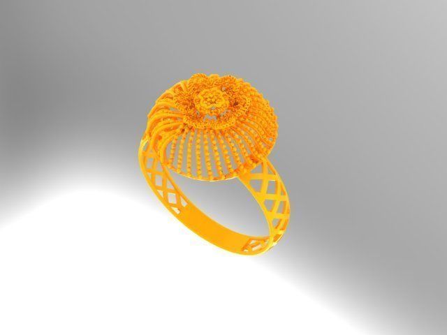 Gold Ring 10 3D print model_3