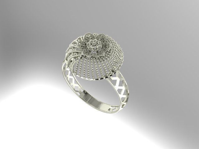 Gold Ring 10 3D print model_1