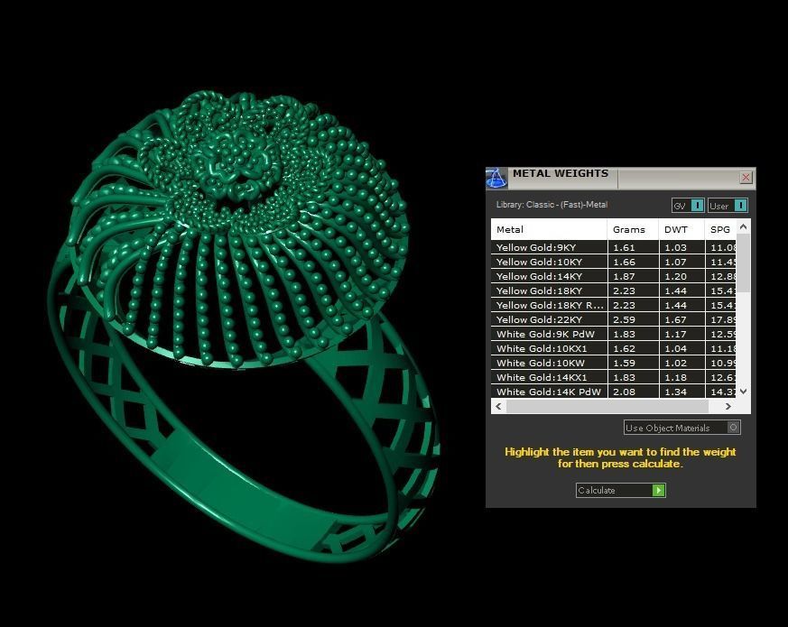 Gold Ring 10 3D print model_5