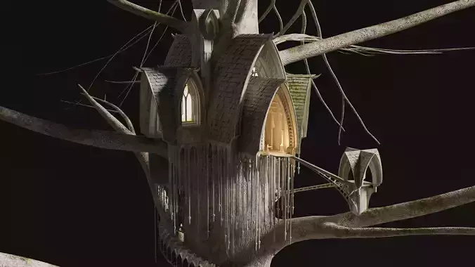 House of Lothlorien - Lord of the Rings 3D model