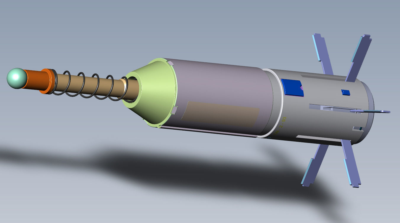 DM-1244  German Submunition Avia Bomb Anti Tank 3D model_6