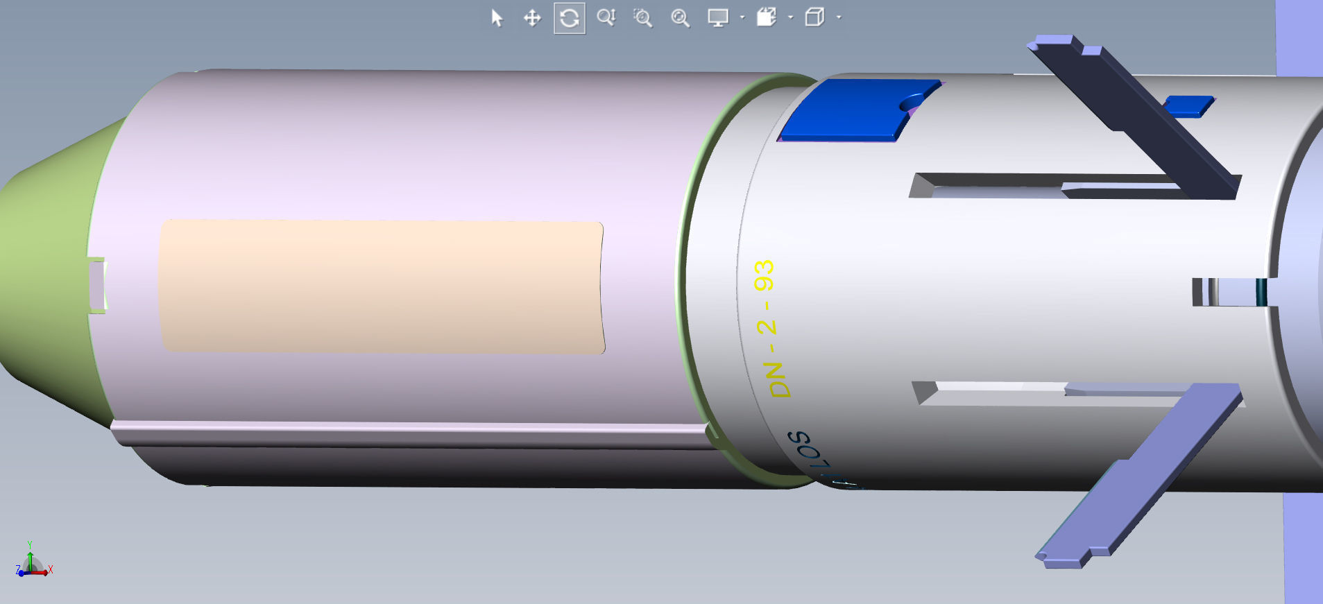 DM-1244  German Submunition Avia Bomb Anti Tank 3D model_9