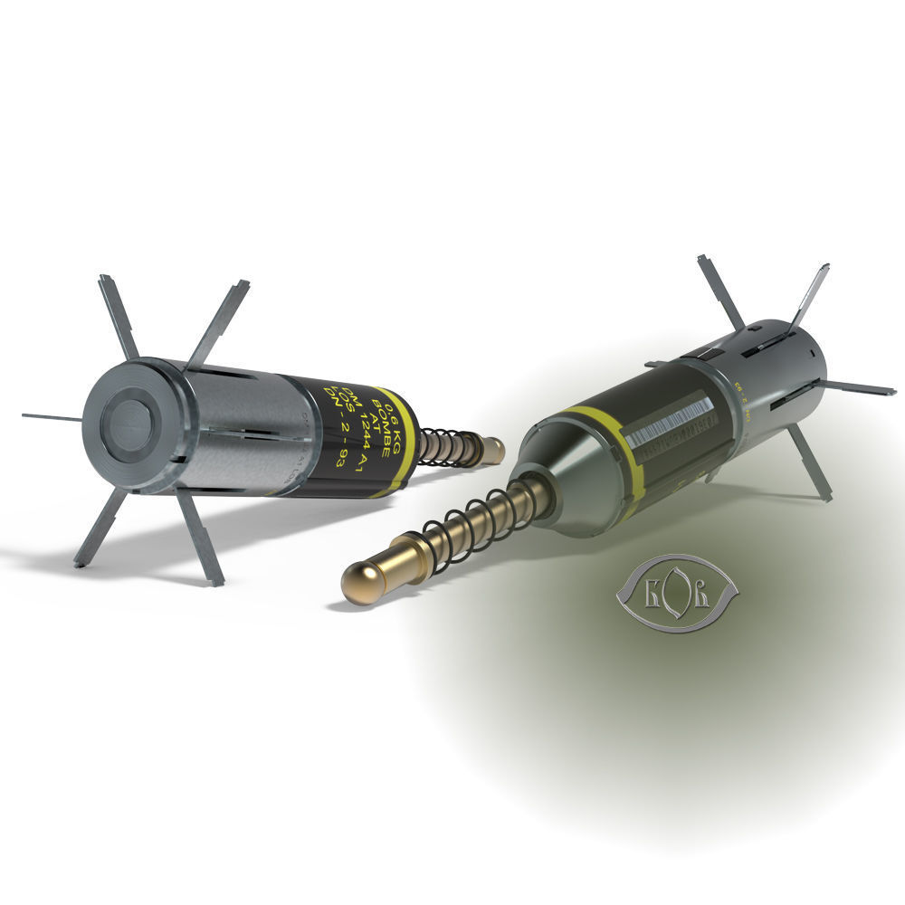 DM-1244  German Submunition Avia Bomb Anti Tank 3D model_1