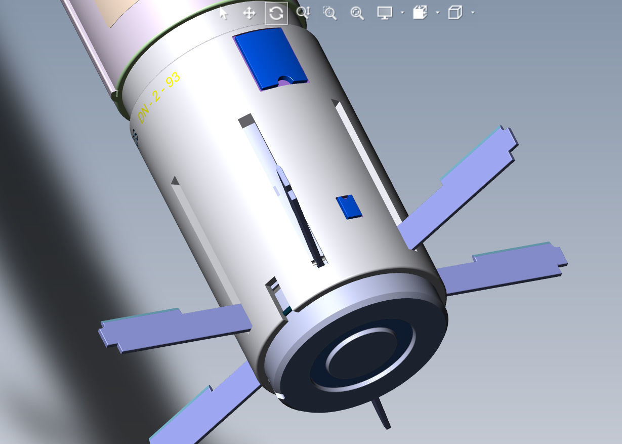 DM-1244  German Submunition Avia Bomb Anti Tank 3D model_10