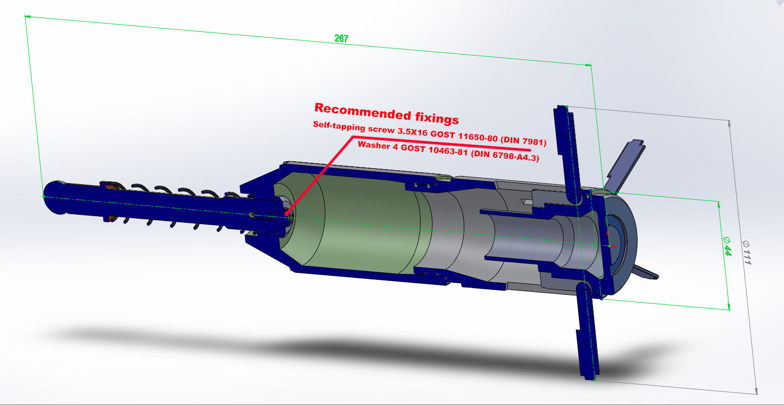 DM-1244  German Submunition Avia Bomb Anti Tank 3D model_2