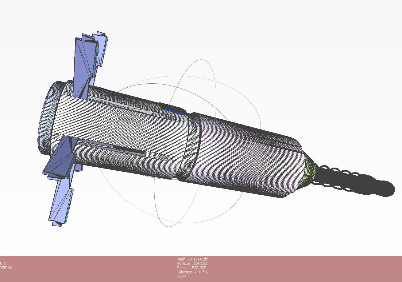 DM-1244  German Submunition Avia Bomb Anti Tank 3D model_15