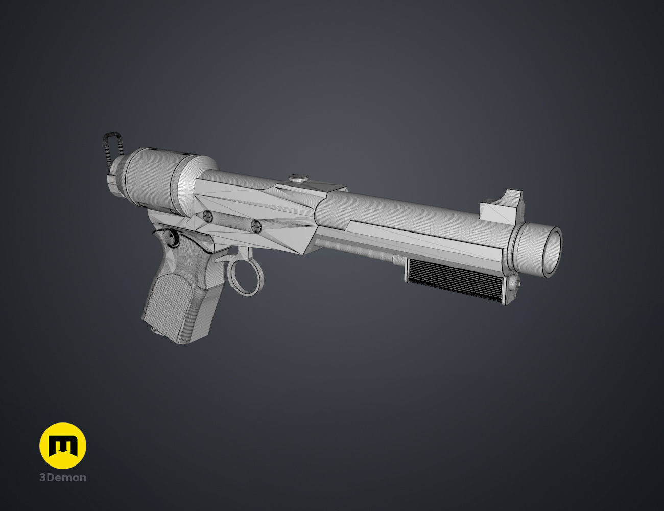 Lucy tranquilizer gun Fallout 3D print model_13
