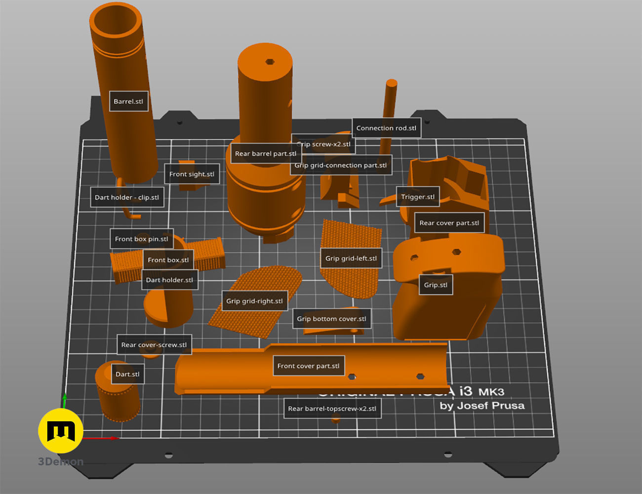 Lucy tranquilizer gun Fallout 3D print model_5