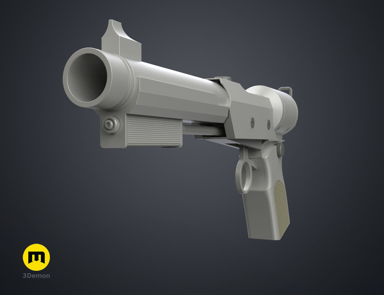 Lucy tranquilizer gun Fallout 3D print model_9