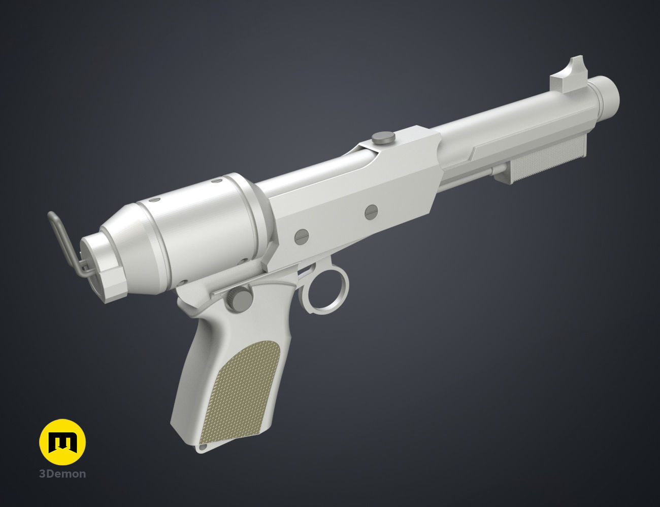 Lucy tranquilizer gun Fallout 3D print model_4