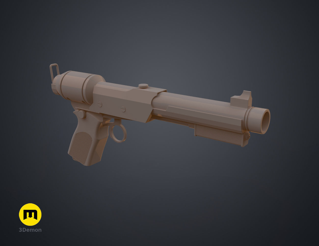Lucy tranquilizer gun Fallout 3D print model_11