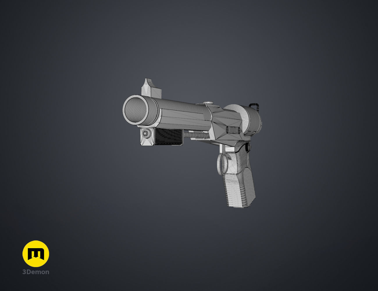 Lucy tranquilizer gun Fallout 3D print model_14