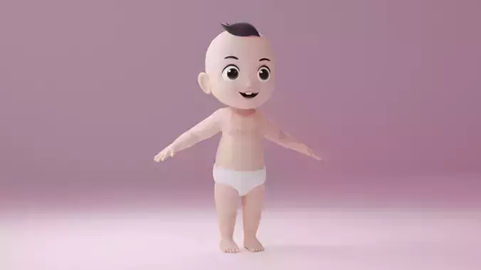 Baby 3d Character Model