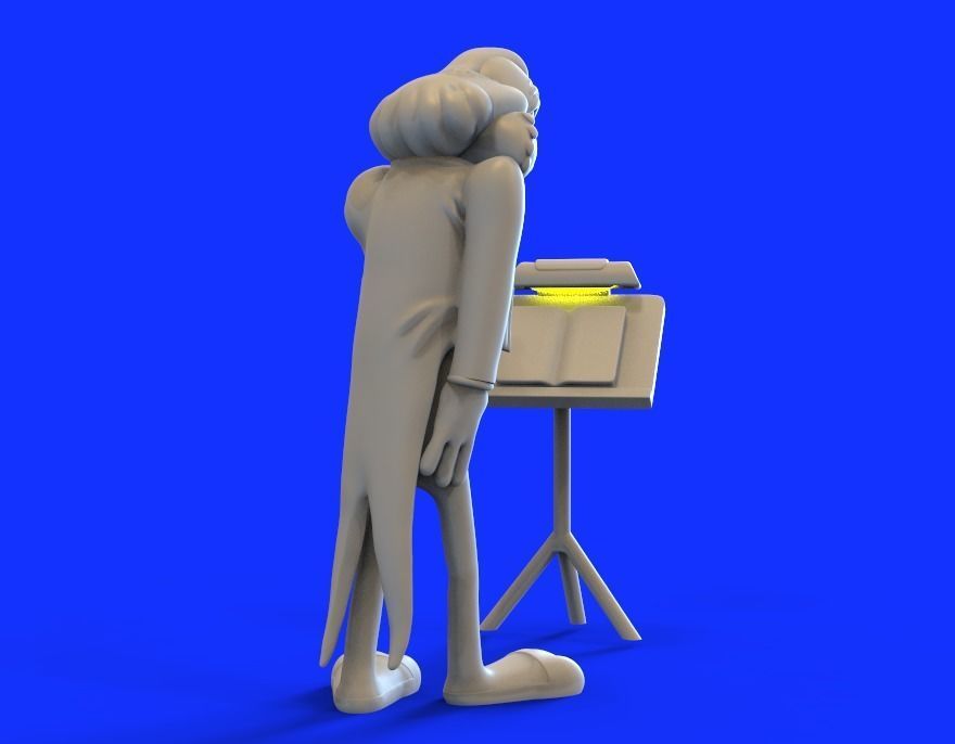 BUGS BUNNY AS LEOPOLD STOKOWSKI - PARTS AND COMPLETE  3D print model_13