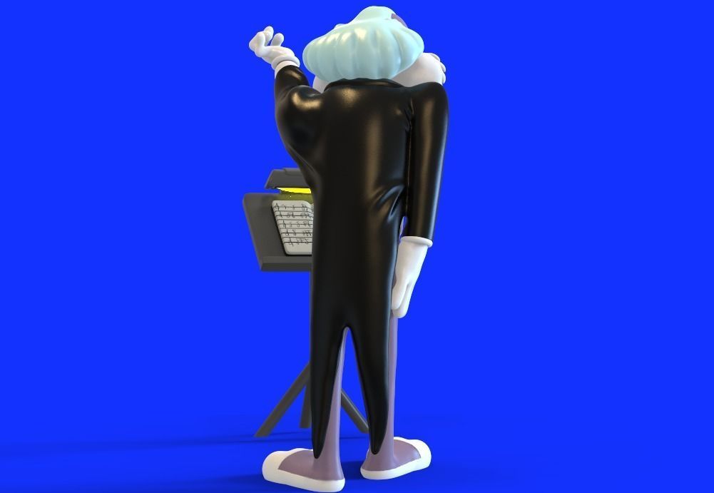 BUGS BUNNY AS LEOPOLD STOKOWSKI - PARTS AND COMPLETE  3D print model_3