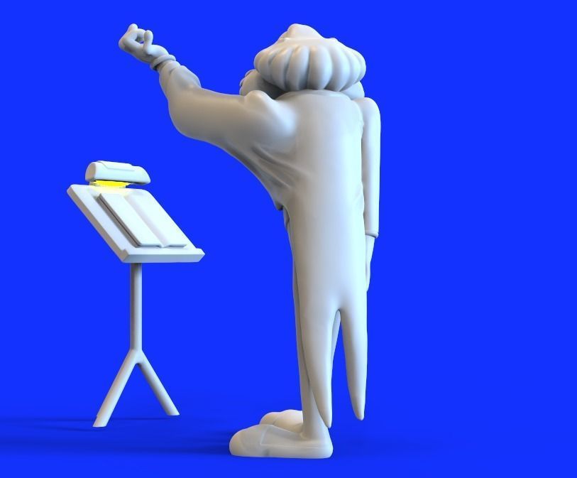 BUGS BUNNY AS LEOPOLD STOKOWSKI - PARTS AND COMPLETE  3D print model_15