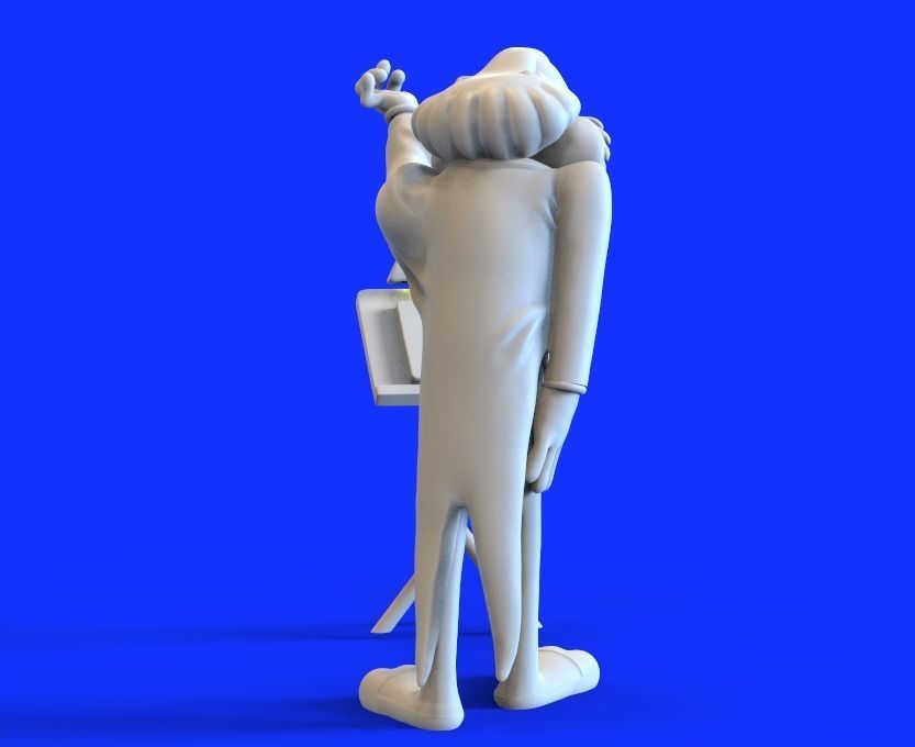 BUGS BUNNY AS LEOPOLD STOKOWSKI - PARTS AND COMPLETE  3D print model_14