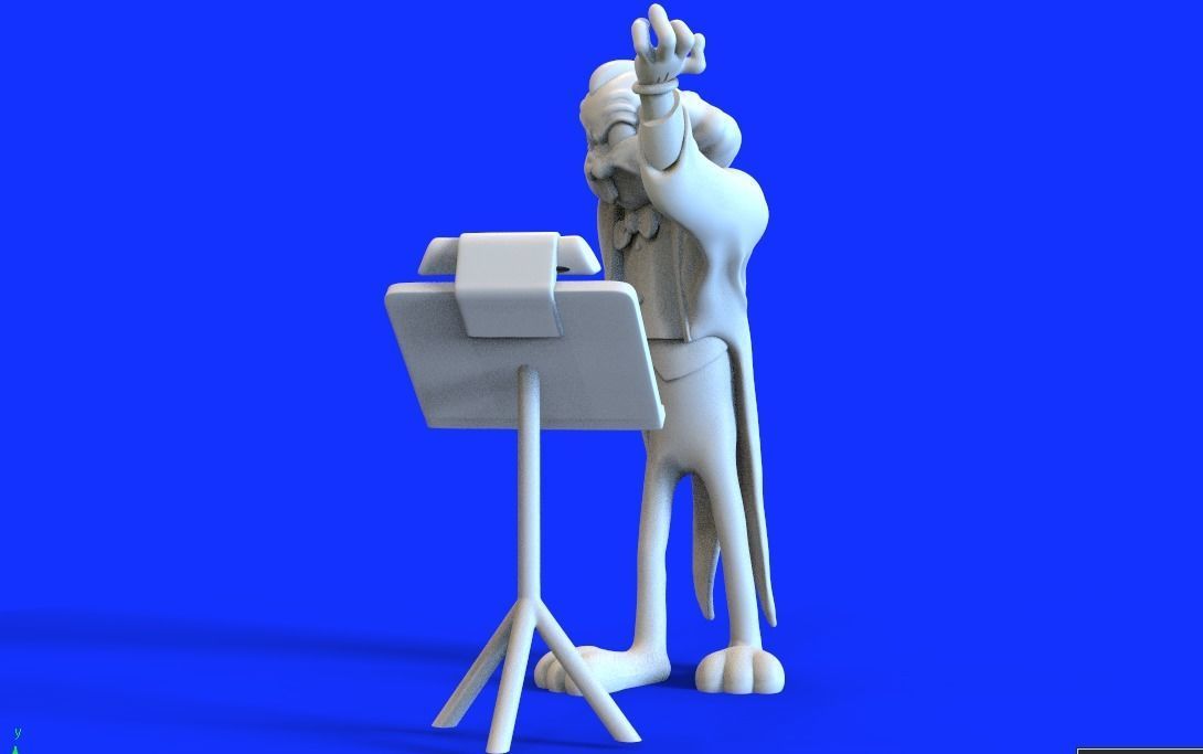 BUGS BUNNY AS LEOPOLD STOKOWSKI - PARTS AND COMPLETE  3D print model_18