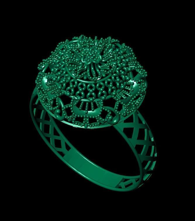 Gold Ring 11 3D print model_4