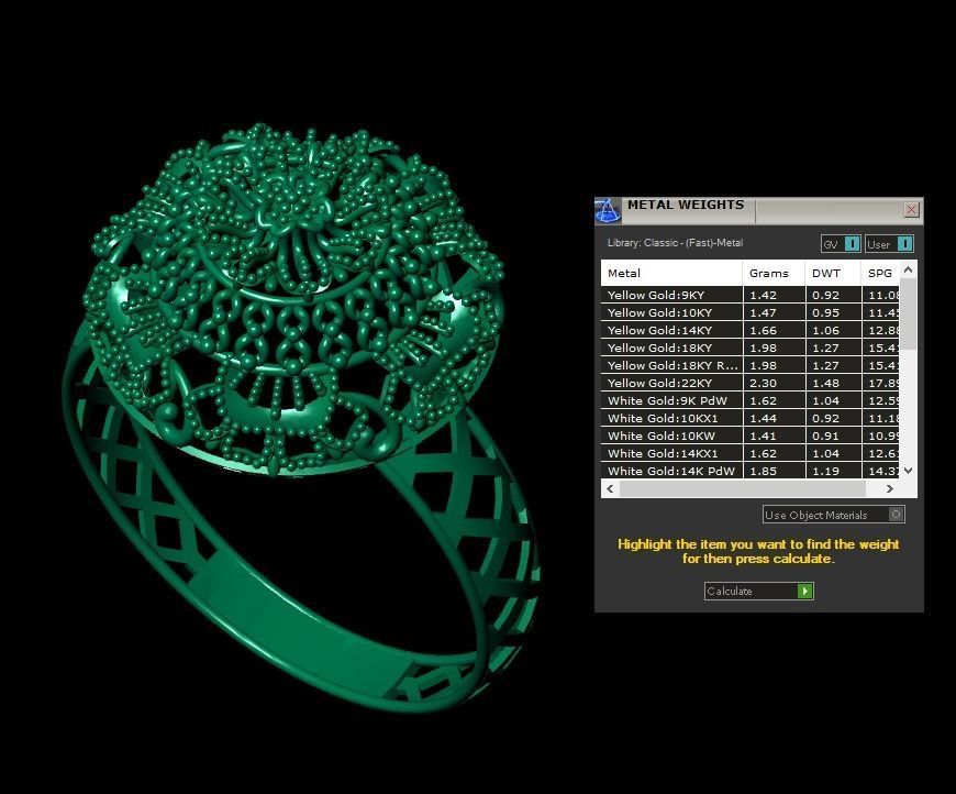 Gold Ring 11 3D print model_5