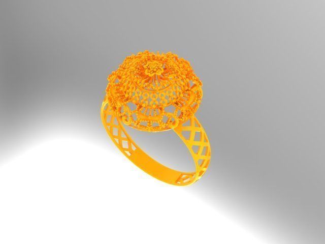 Gold Ring 11 3D print model_3
