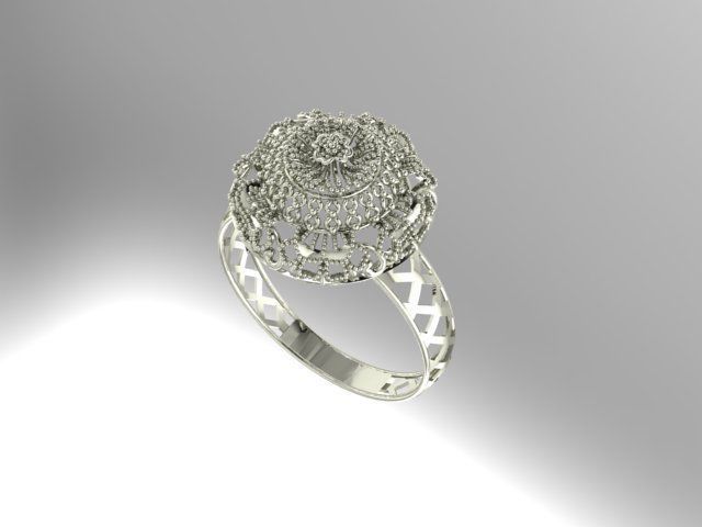 Gold Ring 11 3D print model_1