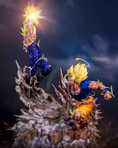 Goku vs Vegeta Dragon Ball Z - STL File for 3D Print