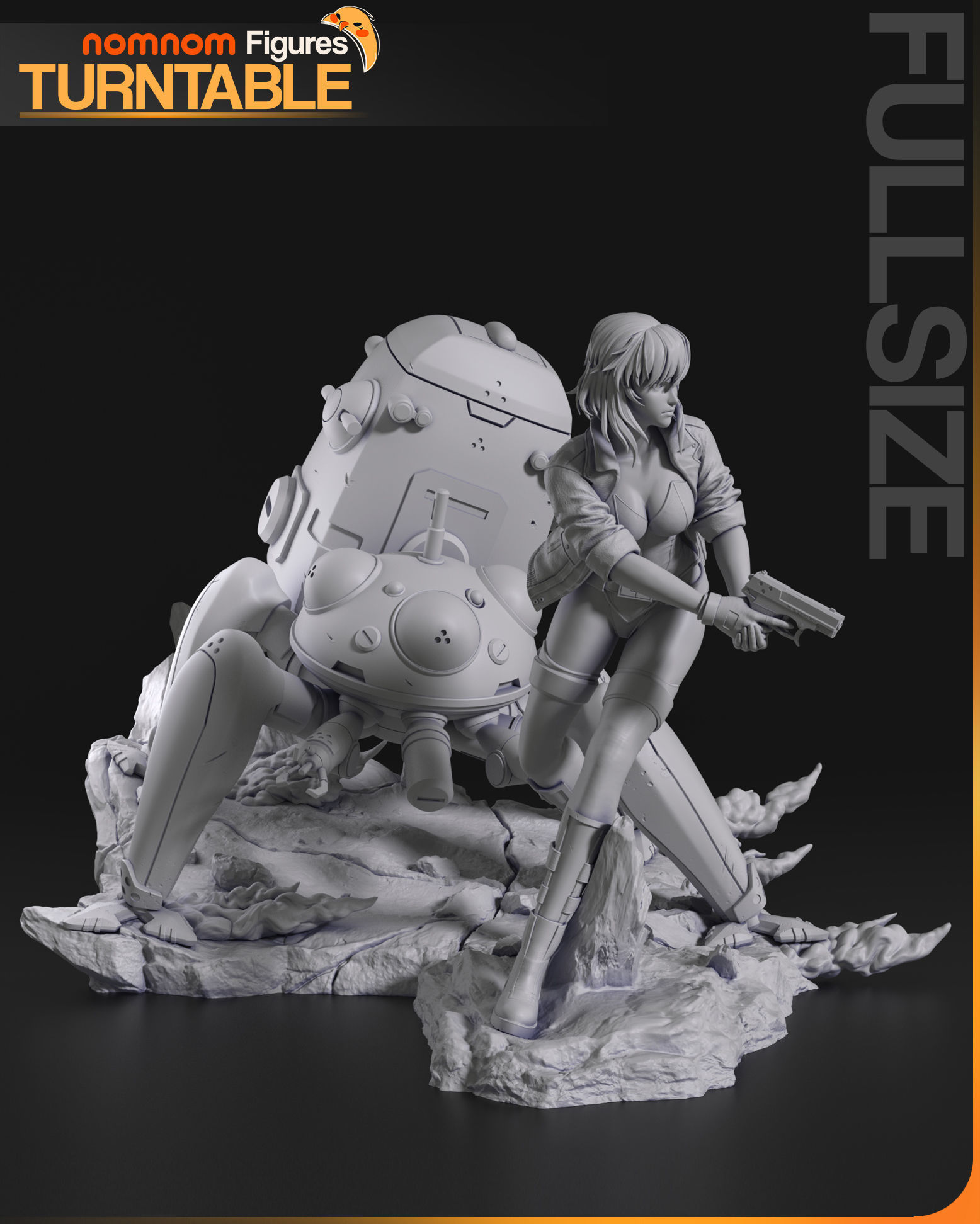 Motoko Kusanagi - Ghost in the Shell 3D print model_4