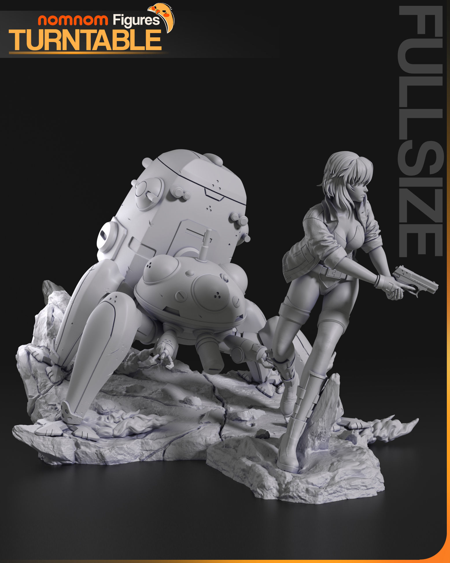 Motoko Kusanagi - Ghost in the Shell 3D print model_5