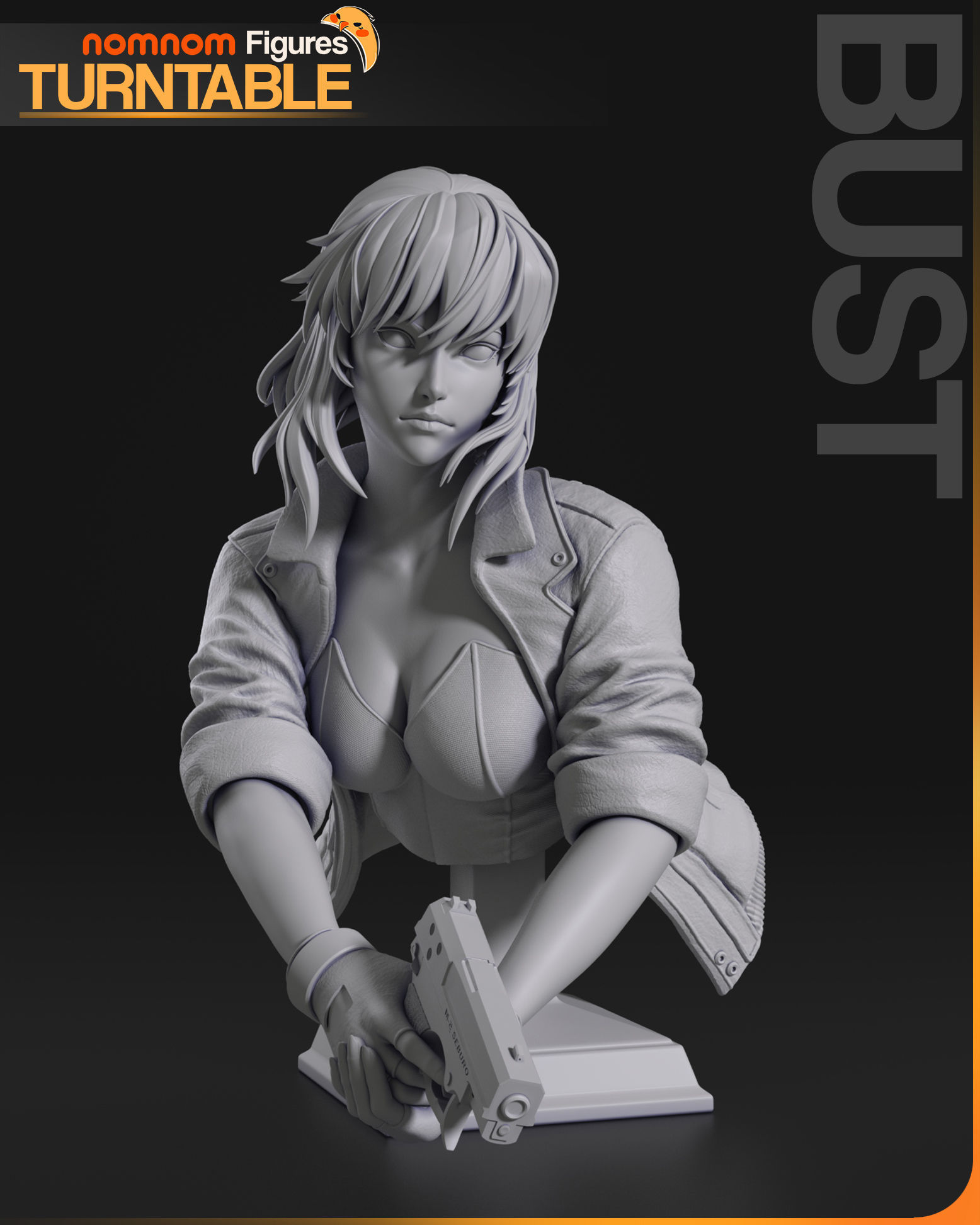Motoko Kusanagi - Ghost in the Shell 3D print model_2