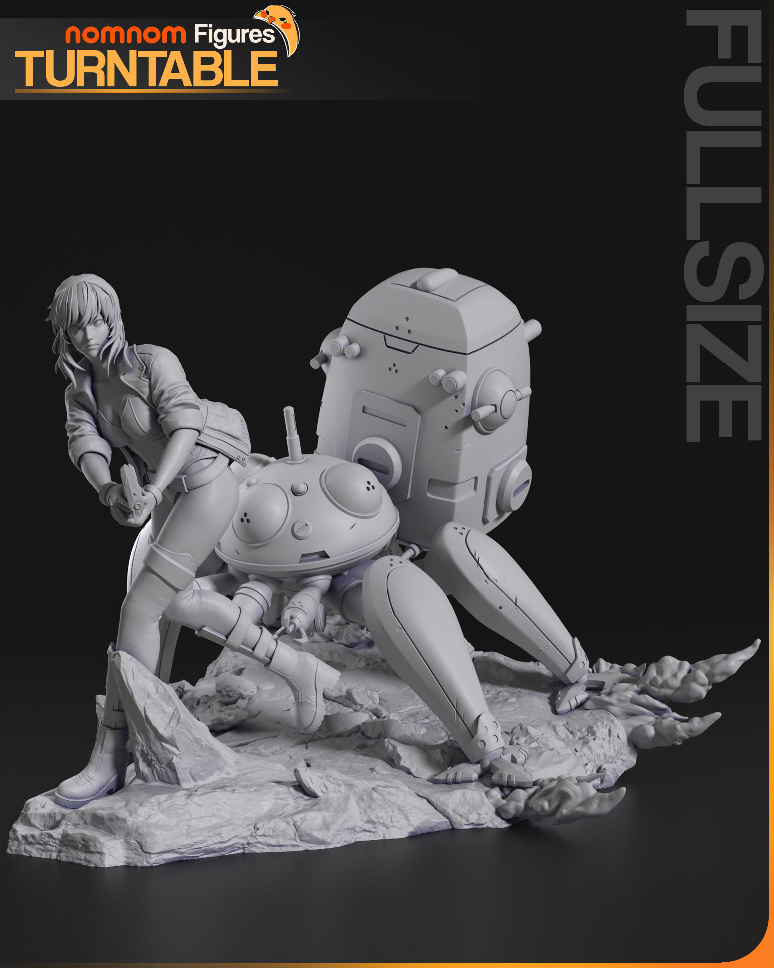 Motoko Kusanagi - Ghost in the Shell 3D print model_6