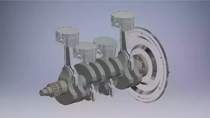 CRANKSHAFT four engine
